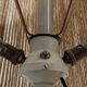 Lampe XXL en grès vernissé et corde de jute vers 1960