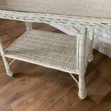 Vintage rattan coffee table 1960