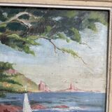 Peinture à l’huile Saint Raphaël Gus Buffa