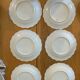 Vintage dessert service / antique in porcelain in colour