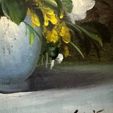 Nature morte - huile sur bois
