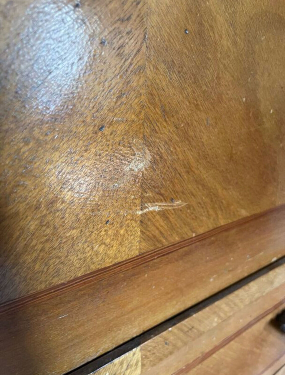 Vintage wooden secretary