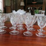 12 verre à von de style Harcourt En cristzl