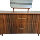 Mid-Century Dressing Table with Zebrano Wood Veneer from Morris of Glasgow, Scotland 1950s