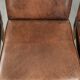 Vintage set of 4 dining chairs made of sheepskin leather with a high back