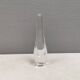 Slim transparent vase in crystal glass from Örrefors Sweden 1980s