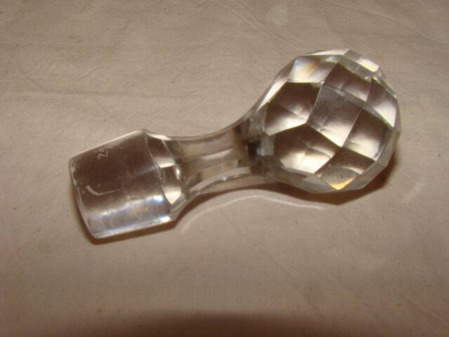 engraved crystal liqueur carafe from the late 19th century