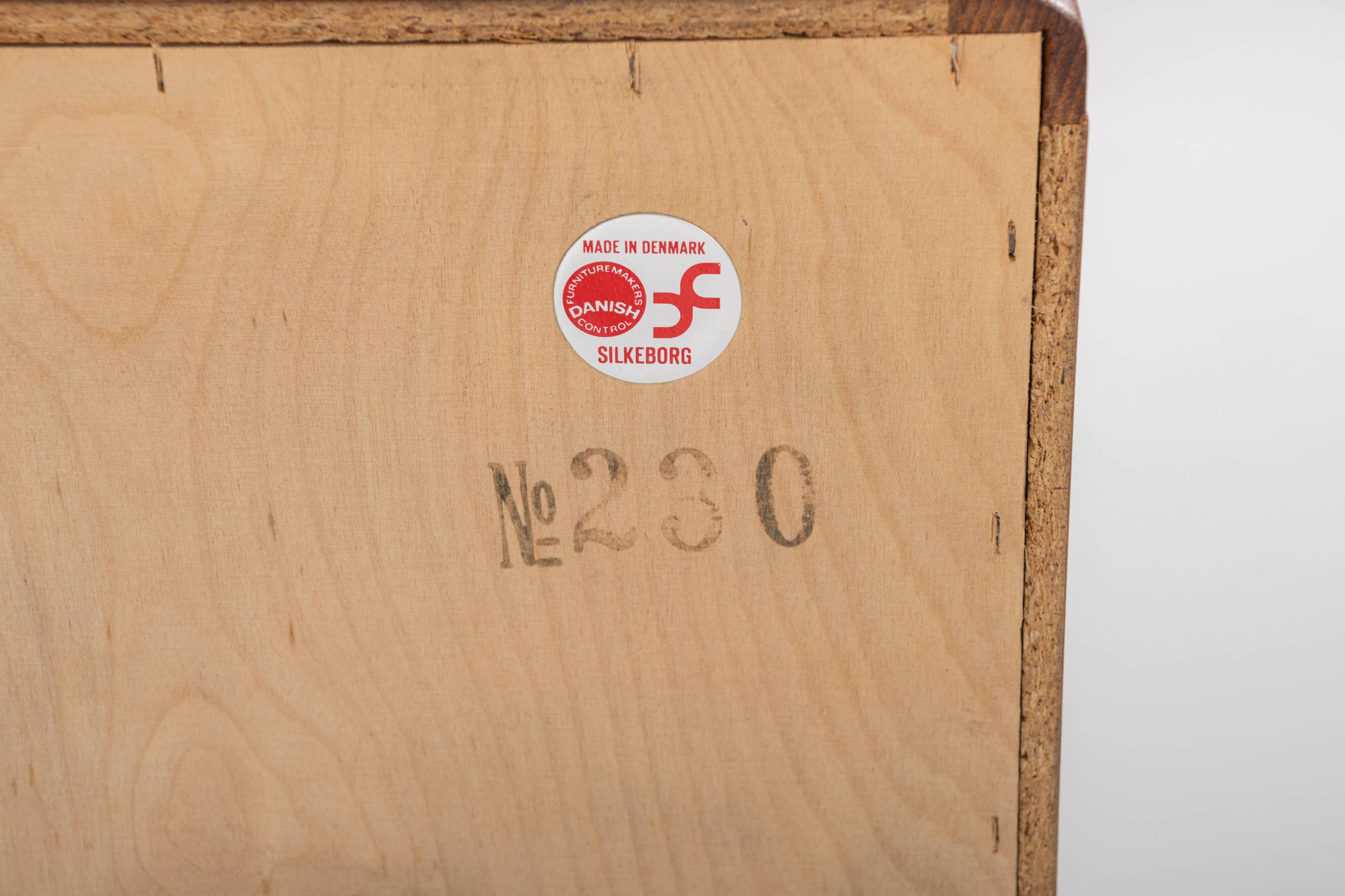 Tambour door sideboard by Johannes Andersen for C.F.C. Silkeborg, Denmark 1960s