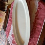 Plat a poisson ancien faïence blanche