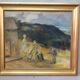 David Wallin (1879-1957), Romantic Painting , 1917, Oil on Canvas, Framed