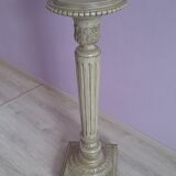 Louis XVI style column in lacquered wood