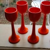 6 orange tulip shaped cockroaches