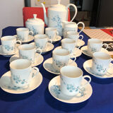 Former coffee service Myosotis porcelaine of Limoges