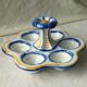 Oeufrier coquetier en faience de quimper hb