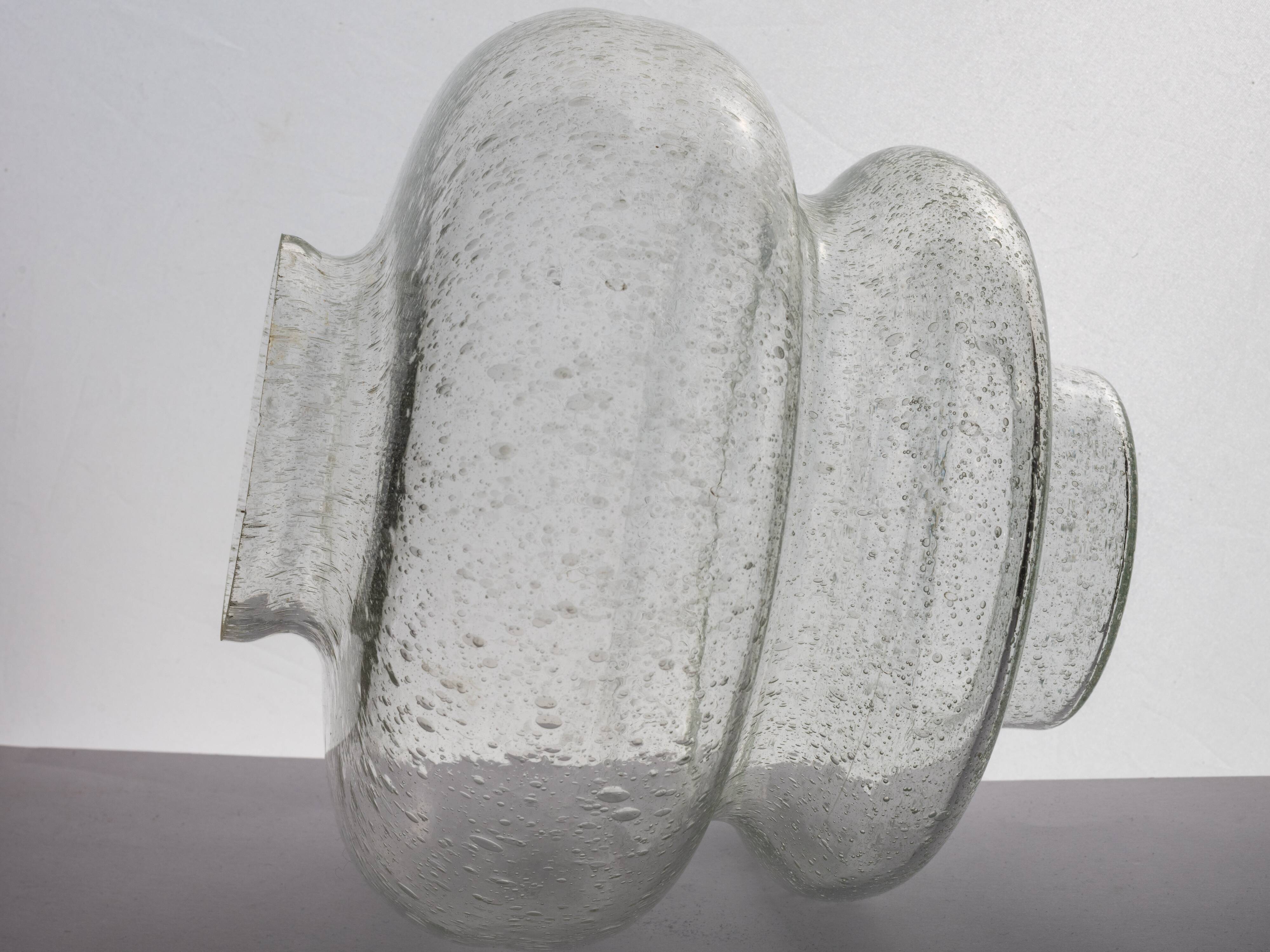 Outdoor wall light 1972 bubbled glass