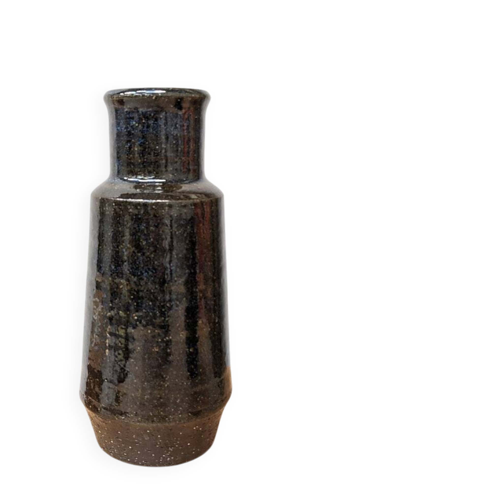 Vintage midnight blue ceramic vase