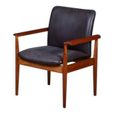 Fauteuil Diplomat FD 901 en teck par Finn Juhl pour France & Søn, 1961