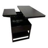 Table basse noire relevable - Gain de place