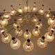 Large chromed spider Sputnik lamp with 24 hand-blown ice glass balls from Ott International, Germany, 1960s.