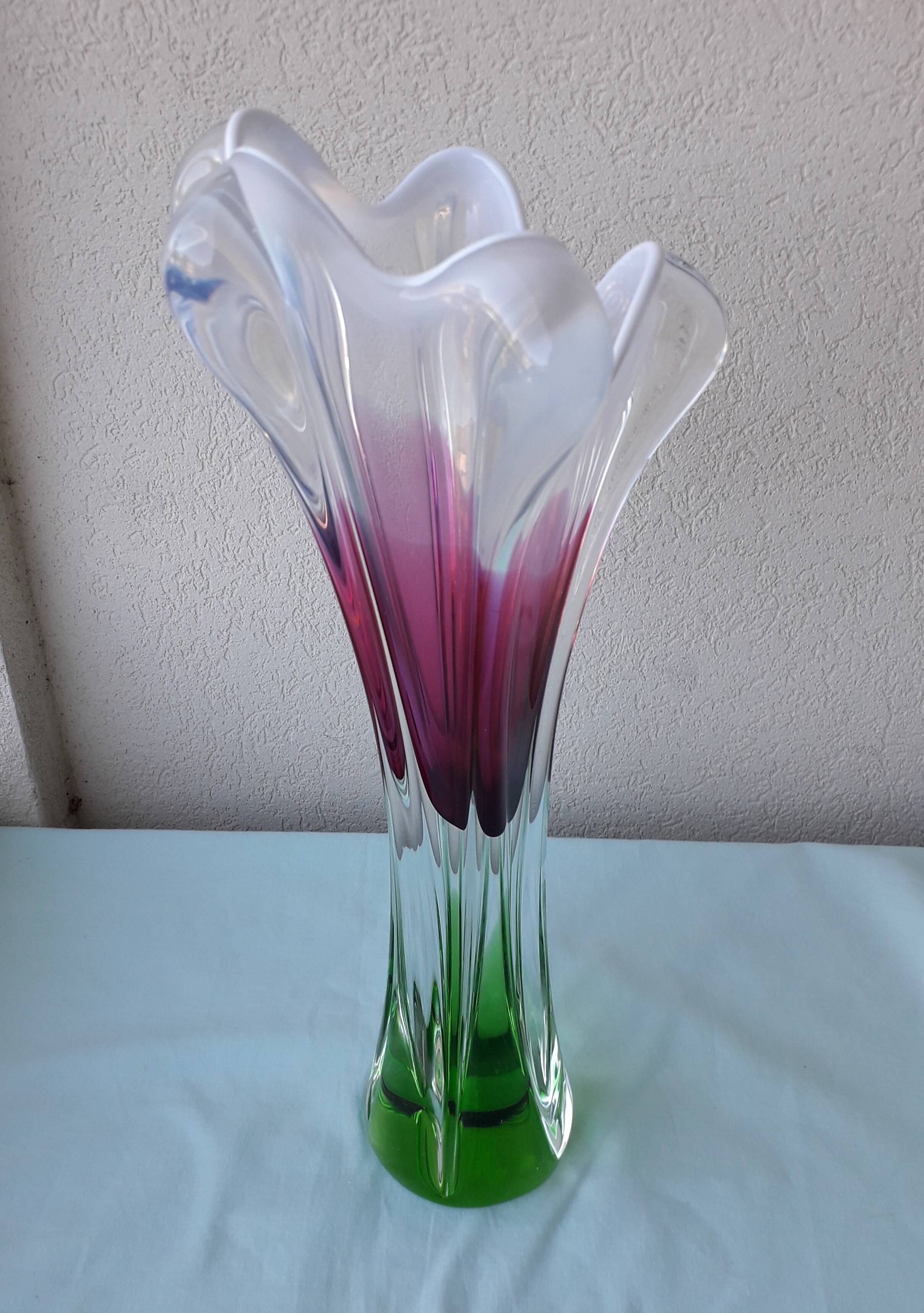 Vase en cristal Joseph Hospodka