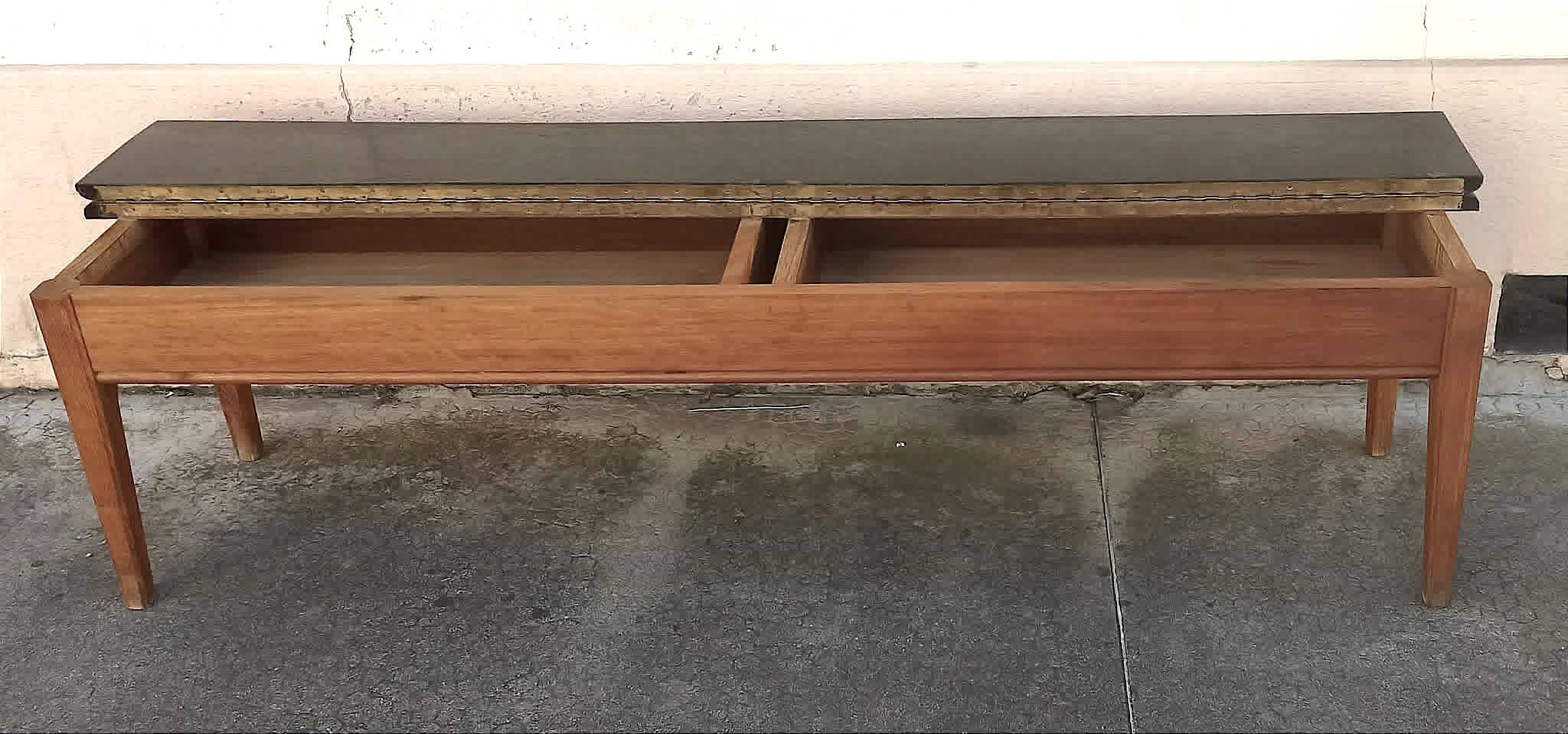 Storage bench from the 1960s, width 165.5 cm.