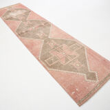 3x12 geometric neutral turkish runner rug, 379x91cm