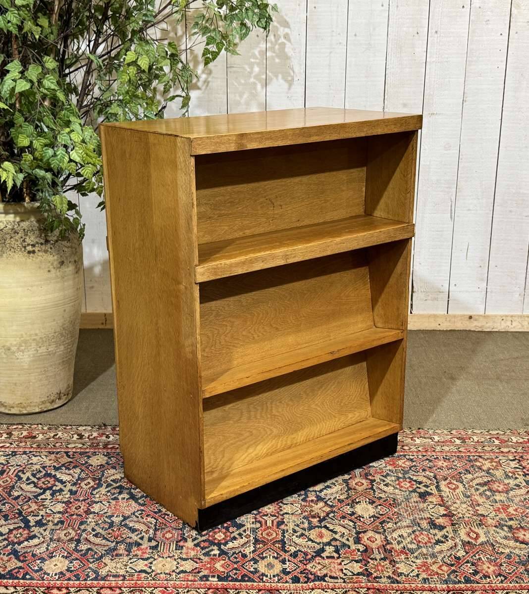 Etagère bibliothèque d'école en chêne double face