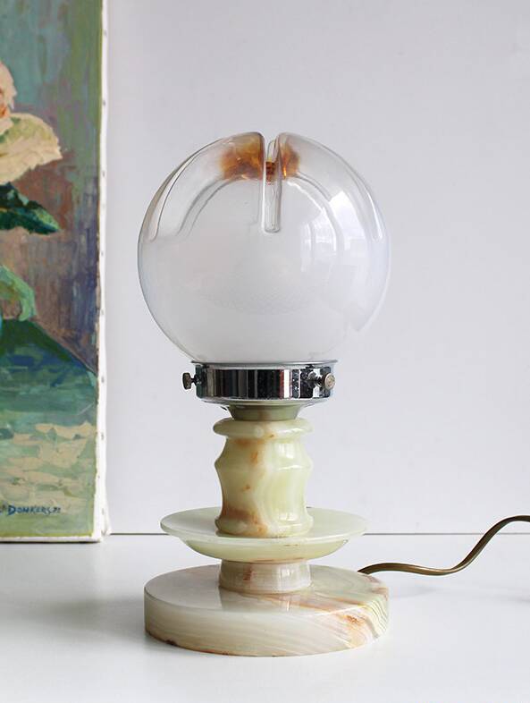 Murano globe light fixture