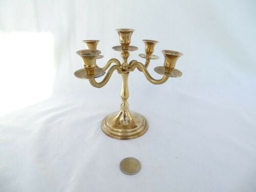 Mini Candelabra Chandelier brass