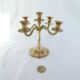 Mini Candelabra Chandelier brass