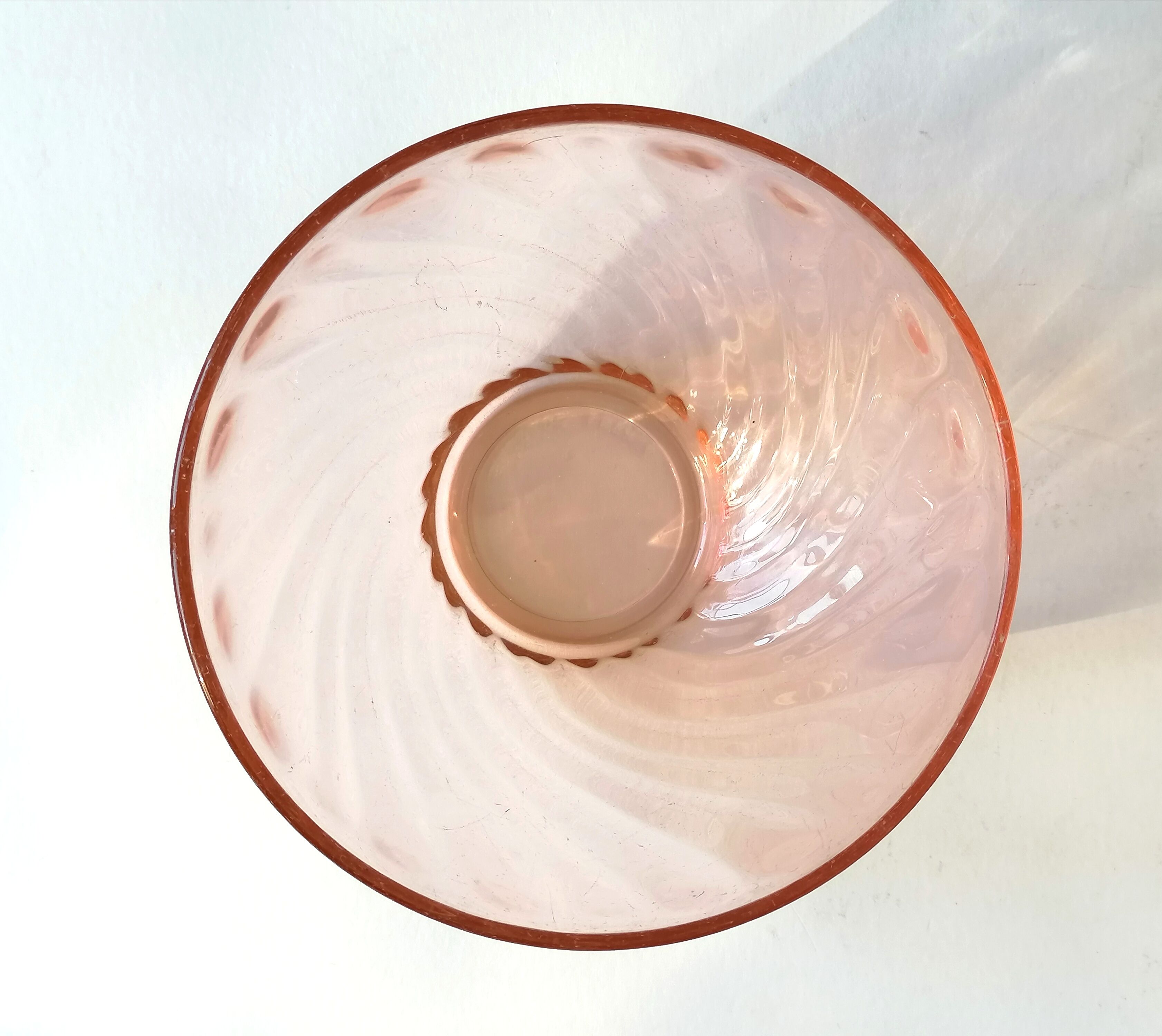 5 bols verre rose arcoroc rosaline