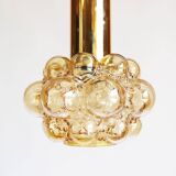 Stunning glass bubble pendant light by Helena Tynell for Glashutte Limburg
