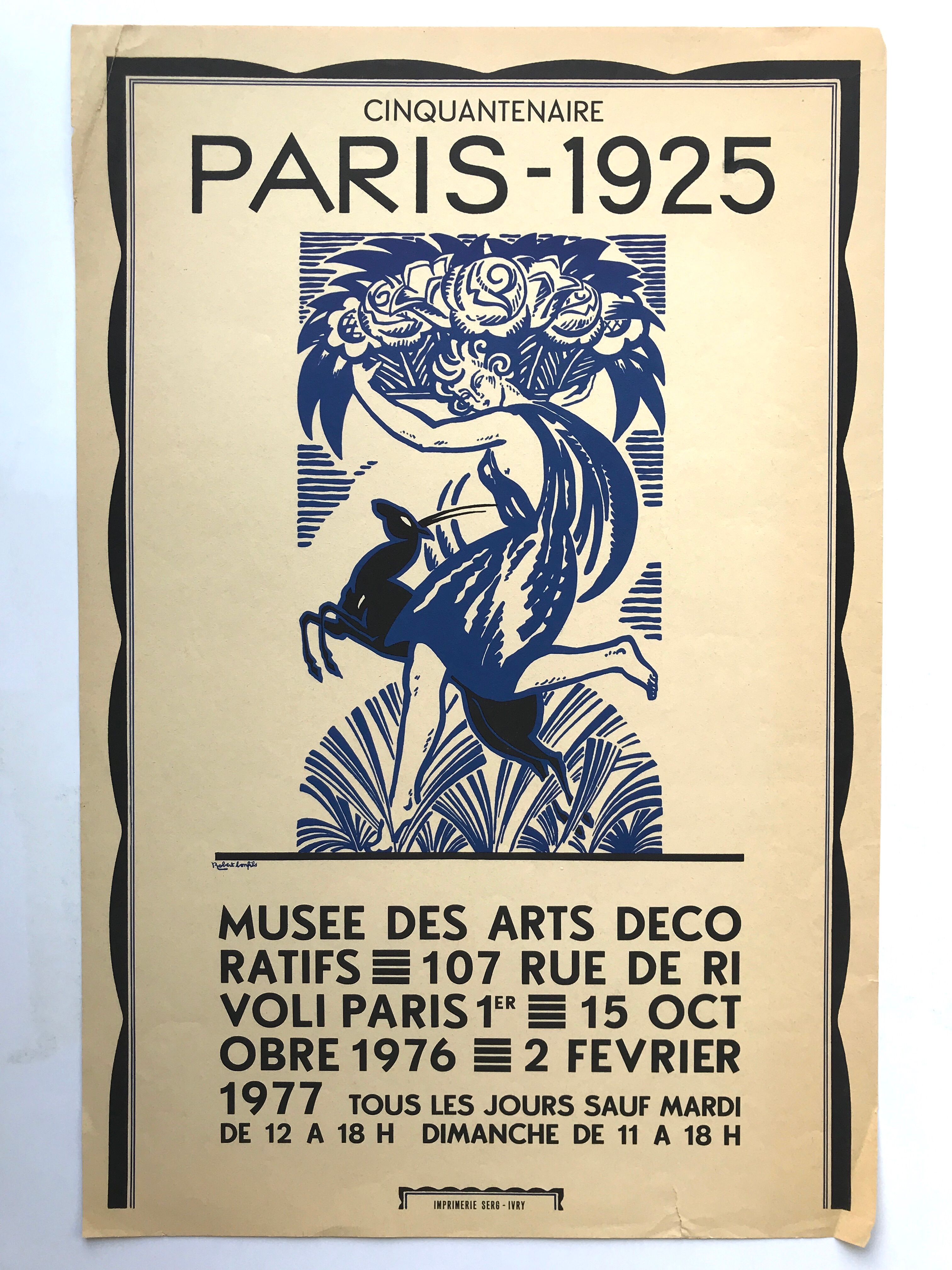 Poster after Robert BONFILS, Paris 1925, Musée des arts décoratifs, 1976