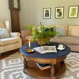 Table basse ronde en bois massif