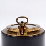 Vintage Dunhill Leather and Brass Cigar Humidor, 1960s