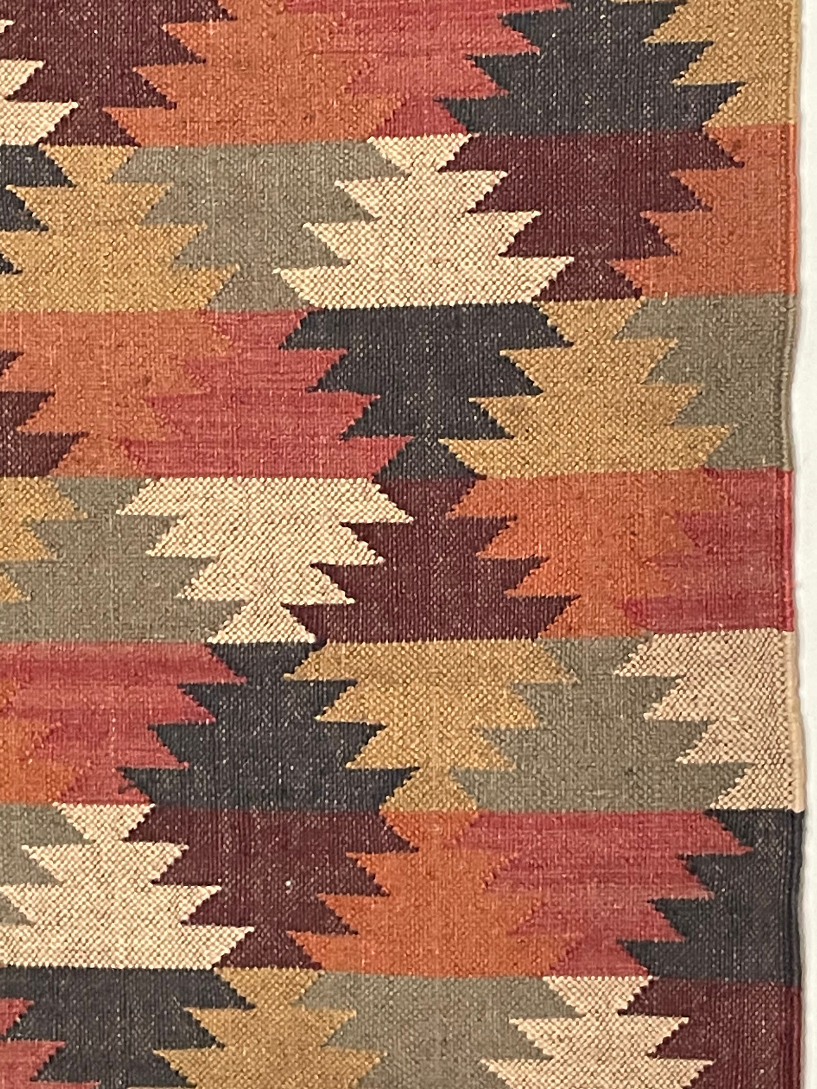 2.5 x 4 jute handwoven kilim runner carpet, rug, 75 x 120 cm