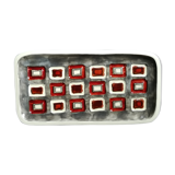 Empty ceramic pocket, circa 1950, signed.