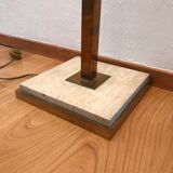 Halogen brass and marble lamp - 70's