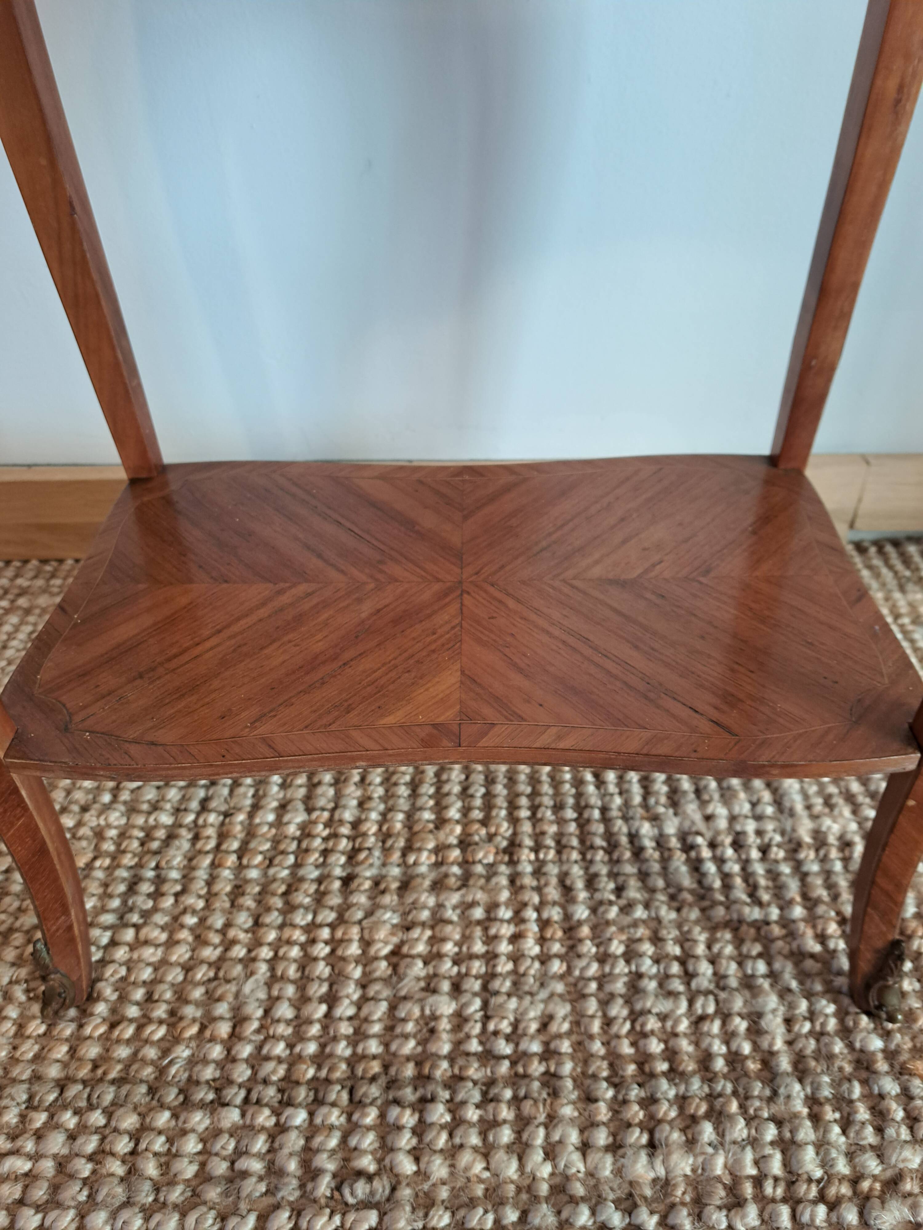 Pair of marquetry tables