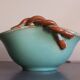 Ceramic cup signed Alexandre, Belgian