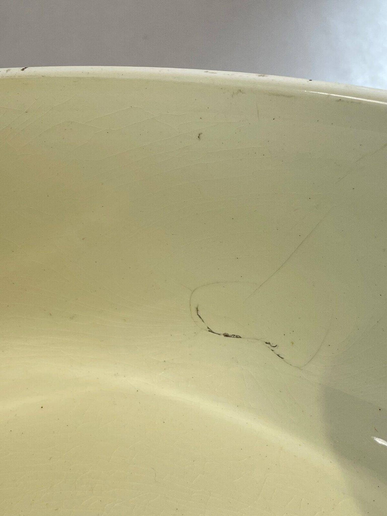 Antique bowl and basin from Saint-Amand, decorated earthenware, 1920s