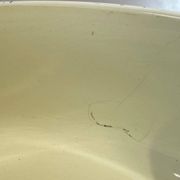 Antique bowl and basin from Saint-Amand, decorated earthenware, 1920s