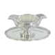 Victor Saglier gravy boat in silver metal