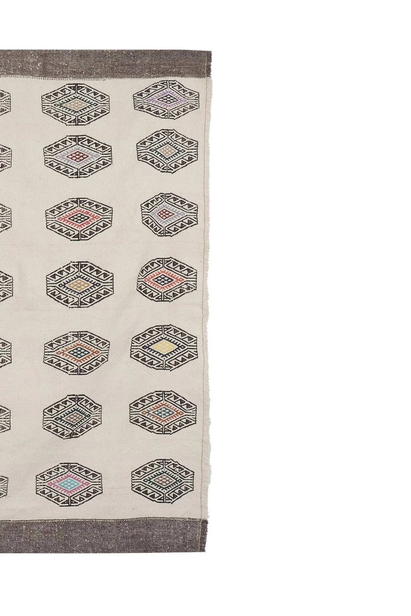 Vintage hand-embroidered textile 163x220 cm