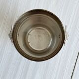 Small silver metal ice bucket