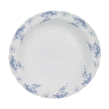 Plat creux en faïence de Luneville modèle Luc, terre de fer