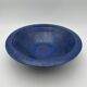 Brutalist Cup in Deep Blue Glazed Ceramic, Signed Studio Piece