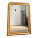 Old mirror Louis-Philippe beaded 128cm/95,cm gilded with gold leaf