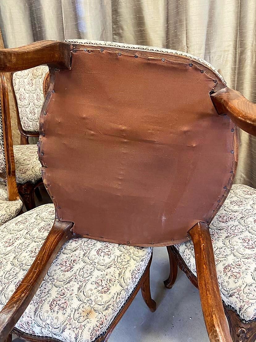 Set of 6 Louis XV style chairs