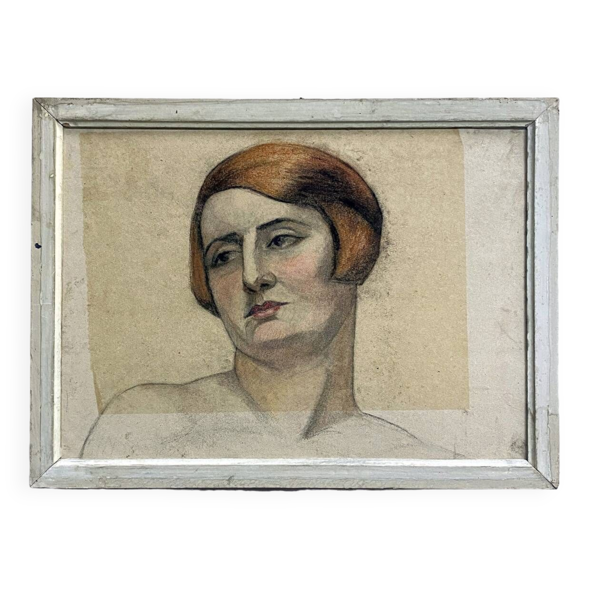 Drawing 1928 "The red-haired woman"